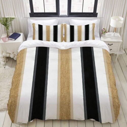 Parure De Lit Adulte,Housse De Couette,¿¿Change Brun Noir, Housse De Couette X Cm + Taies D'oreillers * Cm