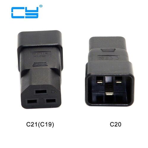 Adaptateur d'alimentation IEC320 C20 à C21 C19 mâle à femelle PDU UPS, 5 pièces/lot, 10A 250V