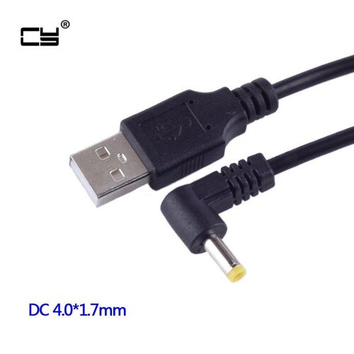 Prise d'alimentation DC USB mâle vers 4.0x1.7mm/DC 4017, câble d'alimentation, Jack 4.0x1.7mm 100CM