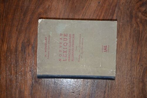 Nouveau Lexique Francais-Allemand Allemand-Francais