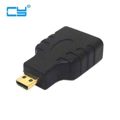 Convertisseur HDMI femelle vers Micro HDMI mâle F/M, 1 pièce, connecteur adaptateur pour caméra TV HD, convertisseur HDMI mâle vers femelle noir