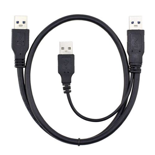 Câble d'alimentation USB 3.0 mâle vers mâle pour disque dur externe, Super vitesse