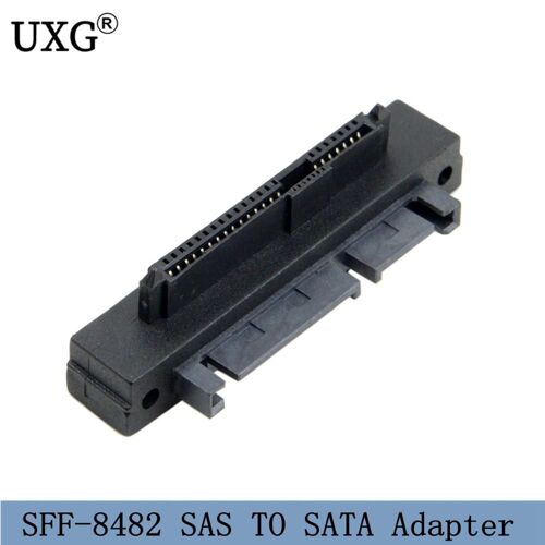 Adaptateur SAS vers SATA SFF 8482, Angle de 90 degrés, tête droite pour carte mère, disque dur SAS