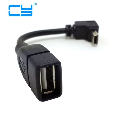 Adaptateur de Conversion USB A femelle vers Mini USB B mâle 5P, câble OTG vers le haut, pour voiture Mobile MP5 MID MP4, tablette pc, 1 pièce, tendance 2016