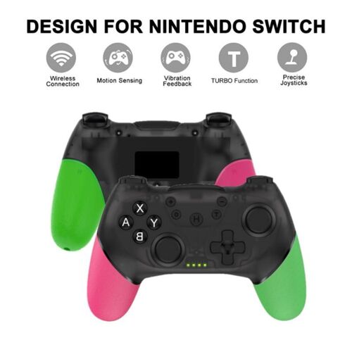 Manette De Jeu Sans Fil Bluetooth Ns, Avec Fonction Nfc, Double Vibration, Contrôleur Usb, Joystick Pour Jeu Vidéo, Pour Switch Pro