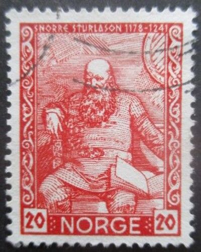 Norvege N°215 Snorre Sturlason Oblitéré