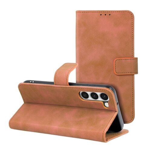 Etui Portefeuille a Rabat Couleur Marron Pour Samsung Galaxy S23 Plus 5G Little Boutik©