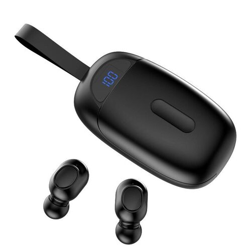 Écouteurs sans fil Bluetooth 2021 TWS, oreillettes avec affichage de puissance LED, casque d'écoute pour Sport, tendance 5.0
