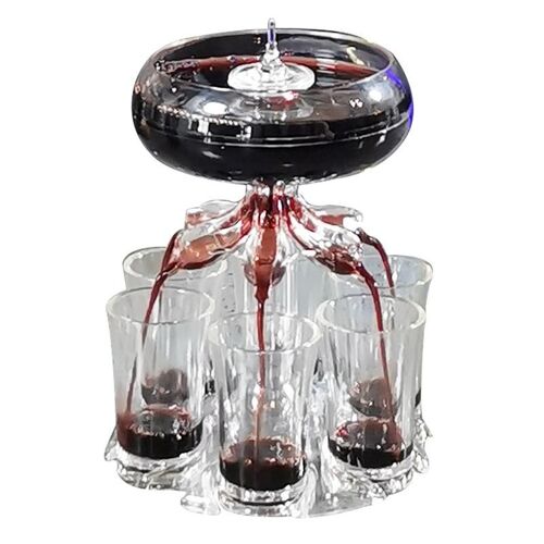 Ensemble De Distributeur De Verres À Vin 6 Shot, Support De Distributeur De Whisky Et De Bière, Jeux De Fête, Outils À Boire Pour Les Boissons Ids Français