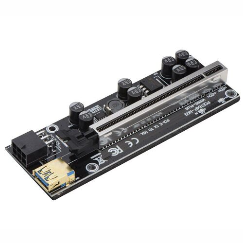 Carte d'extension PCI E VER006S, 30CM 60CM 100CM, câble USB 3.0, PCI Express 1X à 16X, adaptateur PCIe pour mineur de GPU 2021