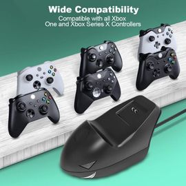 Chargeur De Manette De Jeu Pour Xbox One S X, Lot De Batterie Rechargeable + Couvercle De Batterie, Chargeur Usb Pour Xbox Series