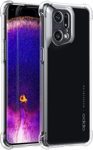 Coque Silicone Transparente Angles Renforces Pour Oppo Find X5 Pro Little Boutik®