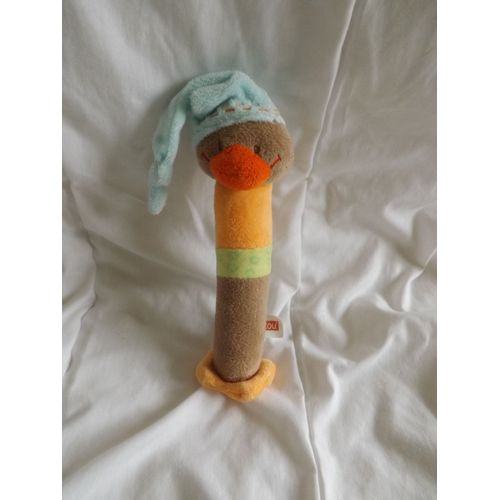 Doudou Hochet Pouet Pouet Canard By Nattou