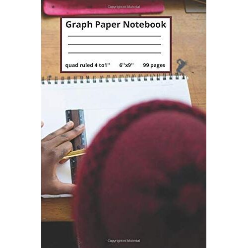 Graph Paper Notebook, Quad Ruled 4 Squares Per Inch: Lined Graph Paper Composition Notebook Perfect For Math, Drawing And Graphing For Students