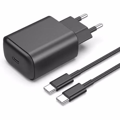 Chargeur Usb-C 25w Noir + Cable Pour Samsung S23 / S22 / S21 / Plus / Ultra Little Boutik®