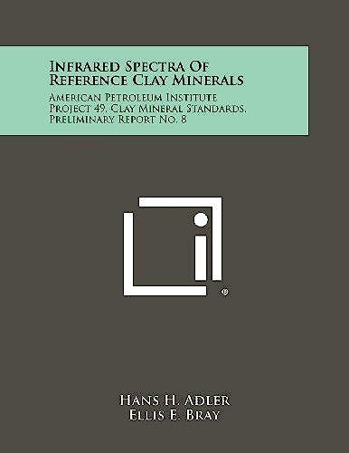 Infrared Spectra Of Reference Clay Minerals: American Petroleum Institute Project 49, Clay Mineral Standards, Preliminary Report No. 8