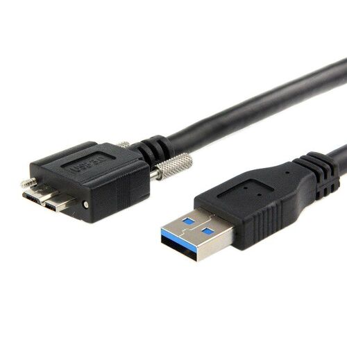 Câble USB 3.0 Type A mâle vers Micro USB B mâle, avec vis de montage pour disque dur et téléphone portable, 1M 5M
