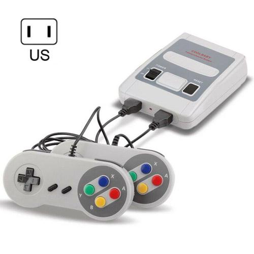 Mini Console de jeux vidéo Portable rétro, 8 bits, avec 620 jeux intégrés, pour Super Nintendo + 2 manettes