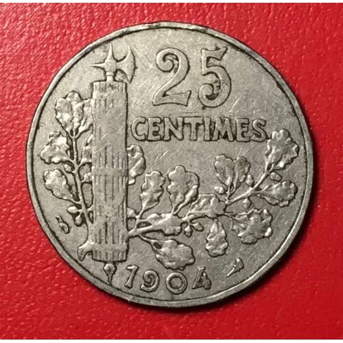 25 Centimes - Patey 2e Type - 1904 - France 