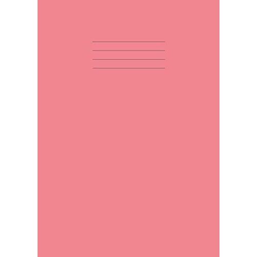 Maths Exercise Book: 5mm Squared Notebook A4,100 Pages, 90gsm Paper, For School, Office, Home - Pink