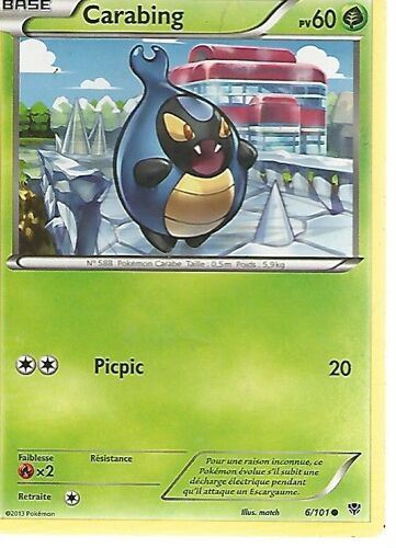 Pokemon - Carabing - Pv60 - 6/101 - 