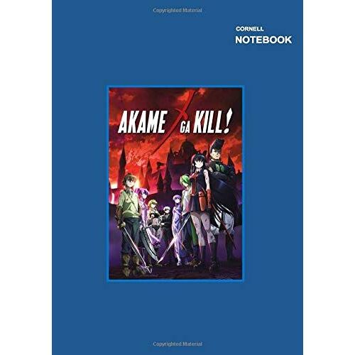 Cornell Sketchbook: Cornell Notes, Akame Ga Kill Poster Notebook Cover, (8.27" X 11.69" (A4), 110 Pages.