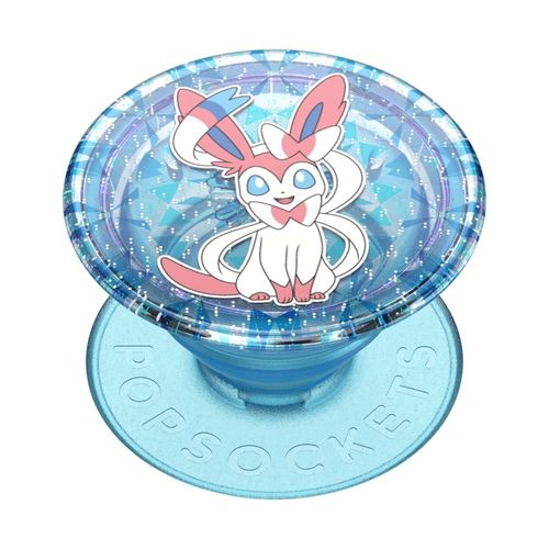PopSockets: PopGrip - Support et Grip pour Smartphone et Tablette avec un Top Interchangeable - Pokemon - Diamond Sylveon Glitter Graphic