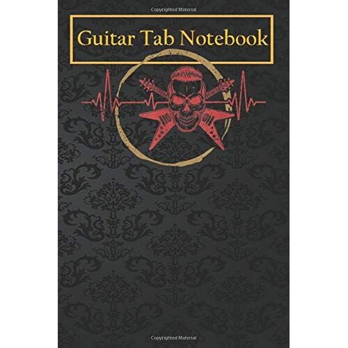 Guitar Notebook Journal: Guitar Lover Musician Bassist Guitarist Bass Guitar 105 Pages Blank Sheet Music For Guitar With Chord Boxes, Staff, Tab And Lyric