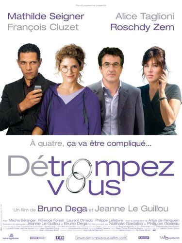 Détrompez-Vous - Véritable Affiche De Cinéma Pliée - Format 40x60 Cm - De Bruno Dega Et Jeanne Le Guillou Avec François Cluzet, Mathilde Seigner, Roschdy Zem, Alice Taglioni, Florence Foresti - 2007