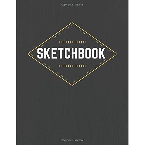 Sketchbook A Large Journal With Blank Paper For Sketching And Drawing- For Artists Blak