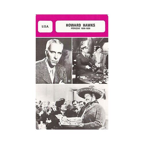 Fiche Monsieur Cinema Howard Hawks [1926-1939]