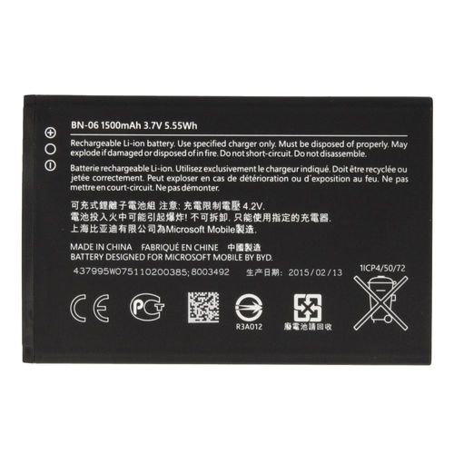 Bn-06 Batterie Origine Microsoft Lumia 430 De 1500 Mah