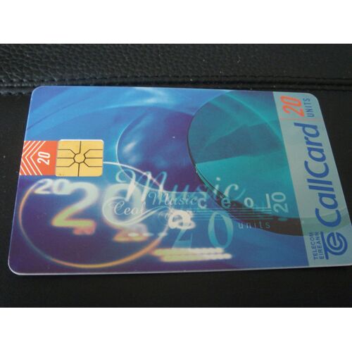 Carte Téléphone - Irlande -Music - 20 U 