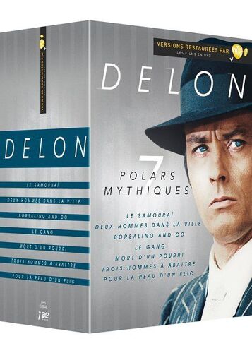 Delon - 7 Films : Pour La Peau D'un Flic + Trois Hommes À Abattre + Le Gang + Borsalino & Co + Mort D'un Pourri + Le Samouraï + Deux Hommes Dans La Ville - Pack