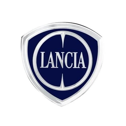 Autocollant 3d - Lancia - Logo Officiel - 48 X 47 Mm - Flexible Brillant - Résine Polyuréthane