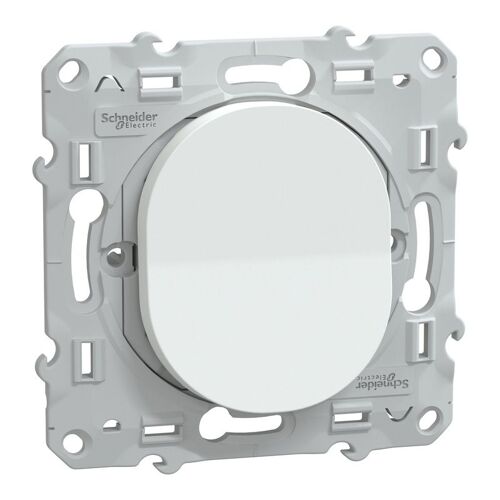 Poussoir Ovalis Schneider Blanc