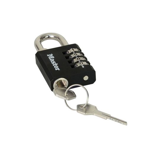 Cadenas à combinaison avec clé de secours Master Lock 40mm