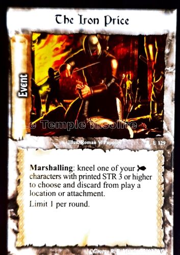Carte A Game Of Thrones Ccg - The Iron Price U#129