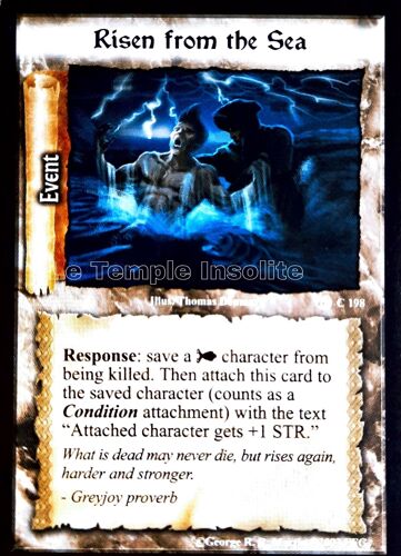 Carte A Game Of Thrones Ccg - Risen From The Sea C#198