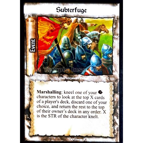 Carte A Game Of Thrones Ccg - Subterfuge C#133