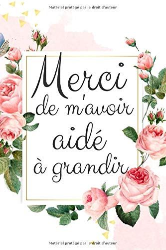 Merci De M'avoir Aidé À Grandir: Carnet De Notes Idée Cadeau Remerciement Maîtresse Maitre Atsem Institutrice Maternelle , Cadeau Original Personnalisé Maitresse , Cadeaux Maitresse D Ecole Fin D A