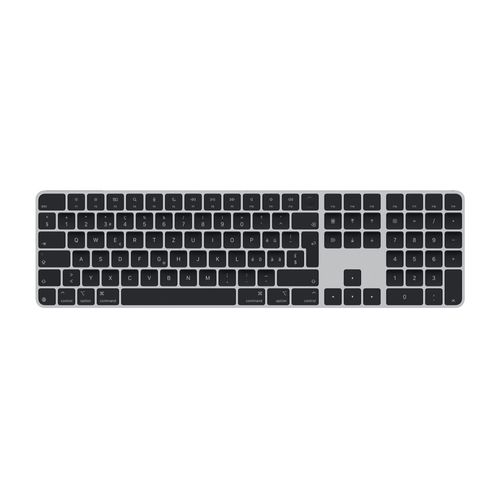 Apple Magic Keyboard with Touch ID and Numeric Keypad - Clavier - USB-C - sans fil - Bluetooth - QWERTZ - Suisse - clés noires