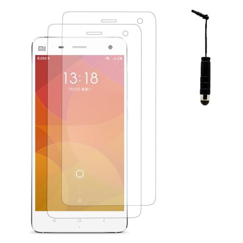Lot / Pack De 2 Films Pour Xiaomi Mi 4/ Mi 4 Lte Protection D'écran Clear Transparent + Mini Stylet