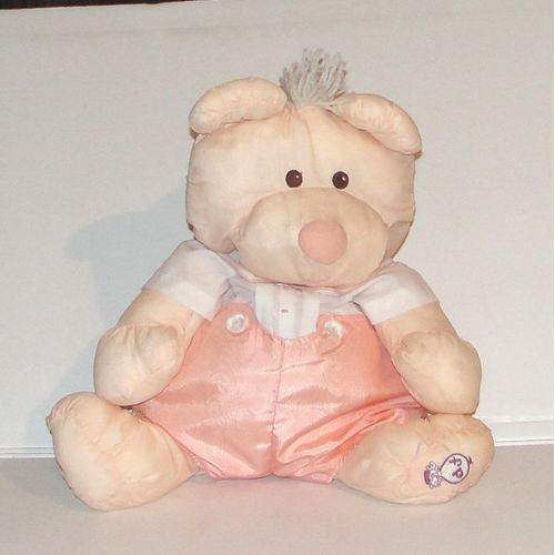 Chien Ours Ou Souris Puffalump  Doudou Peluche Tissus Parachute Fisher Price 40cm Vintage 1983