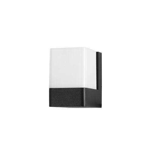 Forlight Opalo Applique D'extérieur Led Moderne Noir, Opale, Blanc Chaud 3000k, Ip44