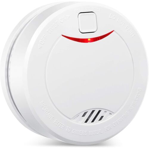 Détecteur de Fumée avec 10 Ans de Vie de la Batterie, Détecteur Incendie avec Capteur Photoélectrique,Tests Automatisés, Certifié EN14604, Reddot Award, pour Maison/Magasin/Société (Lot de 1)