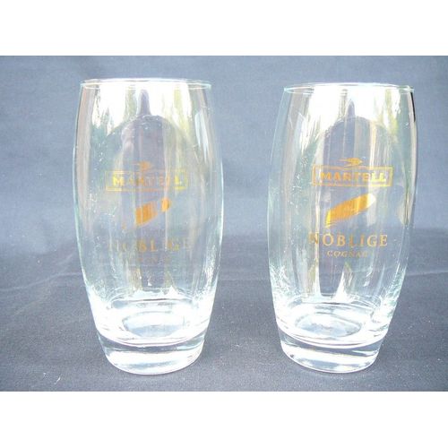 2 Grands Verres Cognac Martell Noblige