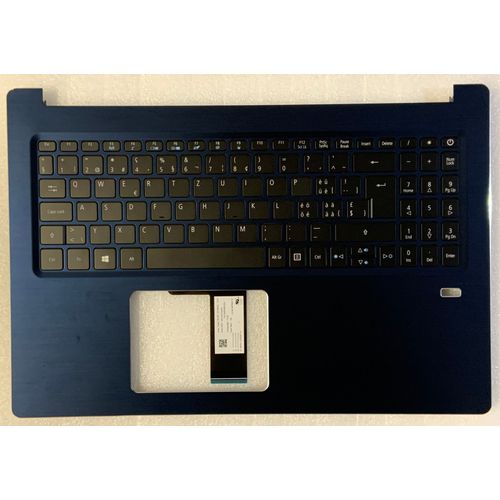 Clavier Qwertz Swiss-Allemand Acer Swift SF315-51 6B.GQ8N5.013 LV5P_A70BWL 0KN1-232SF12 NKI151A04H NK.I151A.04H ACM16P66CH TOPCASE Bleu rétroéclairé