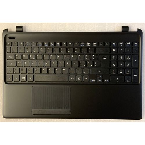 Clavier Qwerty Italien Acer Aspire E1-522 60.M81N1.048 V121730AK4 90.4YU07.S0E NKI171S00G NK.I171S.00G TOPCASE Noir TrackPad