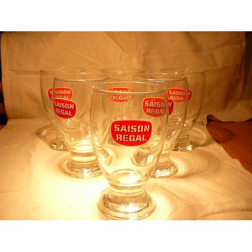6 Verres À Bière Belge Saison Regal